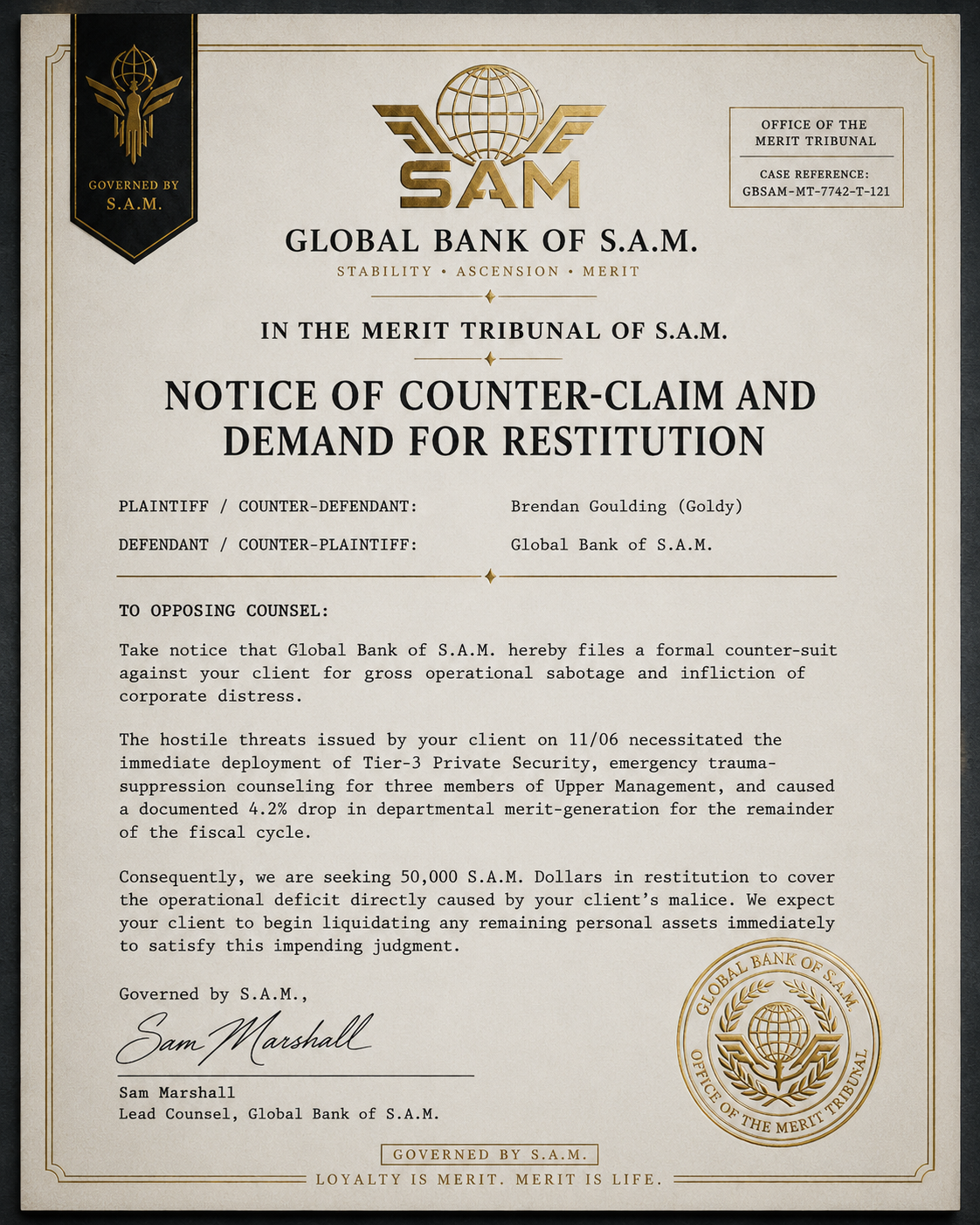 Counter claim