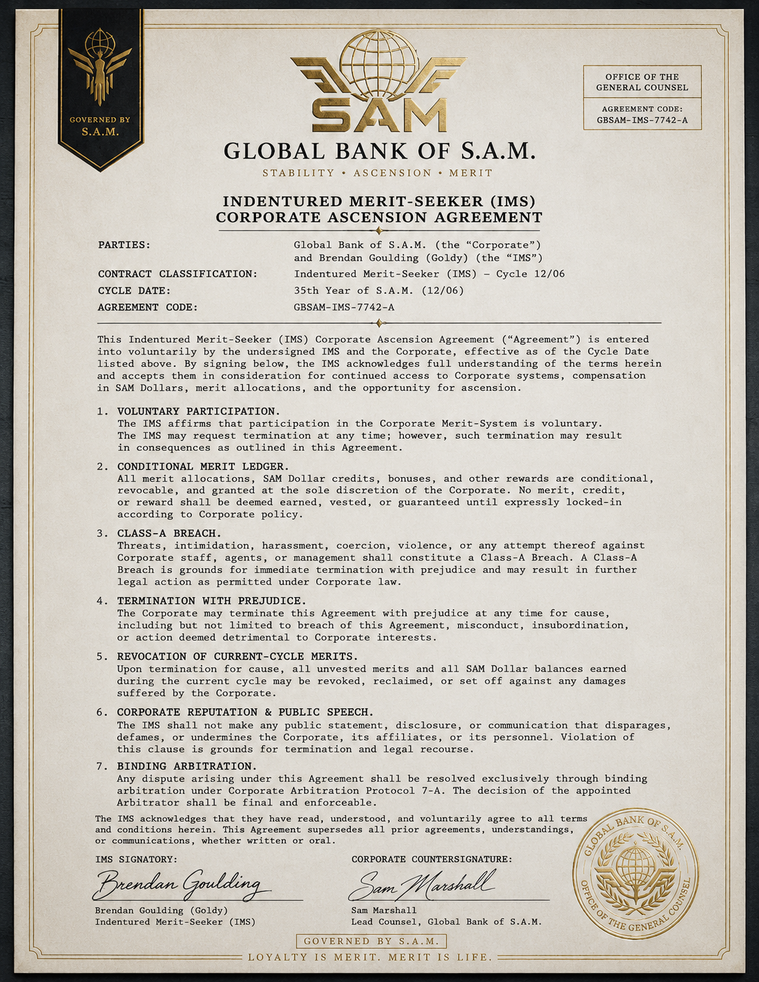 IMS agreement